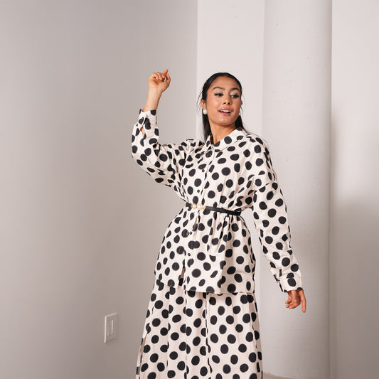 Polka Skirt Set