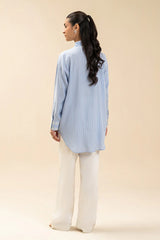 Sky Blue Embroidered Top