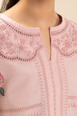 Pastel Pink Embroidered Shirt