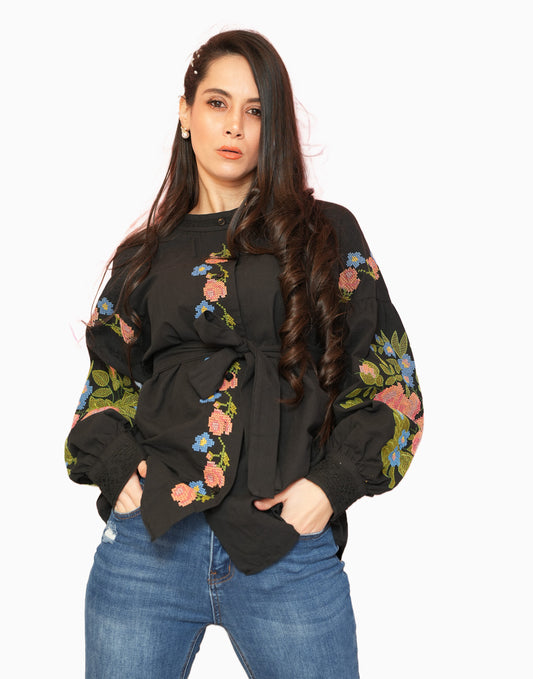 Floral Bloom – Black