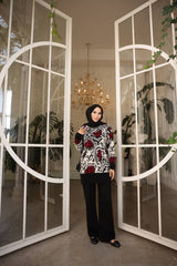 Black Mosaic Knitted Set