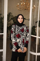 Black Mosaic Knitted Set