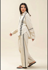 Embroidered Shirt and Pant Set